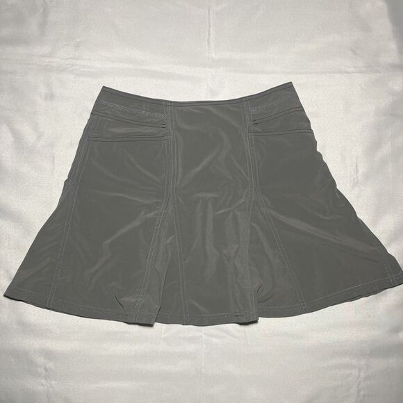 Title Nine Skirt Womens Gray Golf Tennis Unlined Stretch Pockets Ruffle Size 4 - Picture 1 of 8